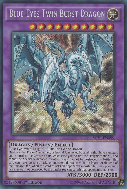 Blue-Eyes Twin Burst Dragon [SHVI-EN099] Secret Rare | Game Master's Emporium (The New GME)