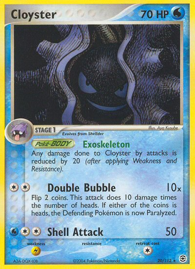 Cloyster (20/112) [EX: FireRed & LeafGreen] | Game Master's Emporium (The New GME)