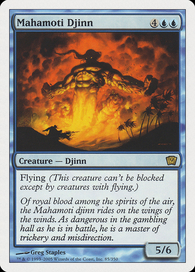 Mahamoti Djinn (9th Edition) [Oversize Cards] | Game Master's Emporium (The New GME)