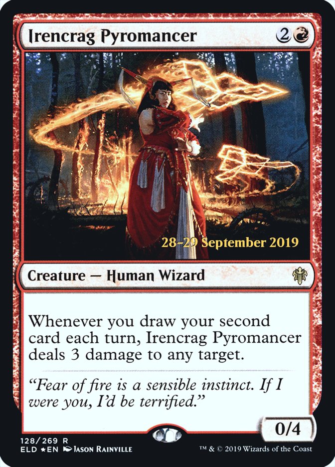 Irencrag Pyromancer [Throne of Eldraine Prerelease Promos] | Game Master's Emporium (The New GME)