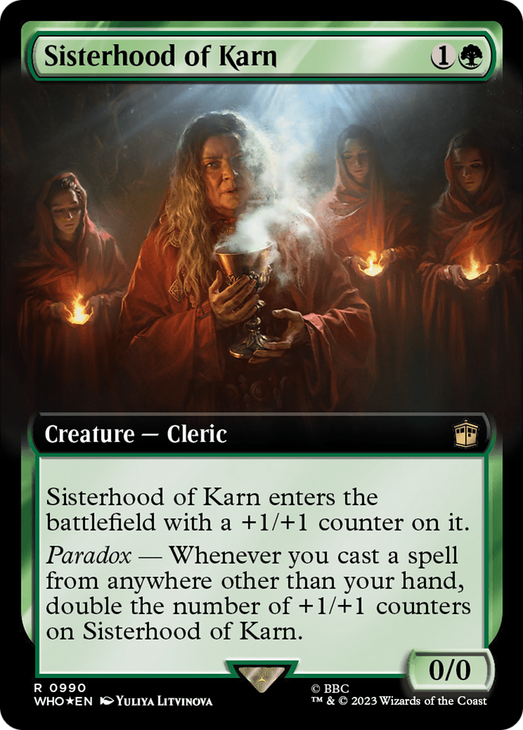 Sisterhood of Karn (Extended Art) (Surge Foil) [Doctor Who] | Game Master's Emporium (The New GME)