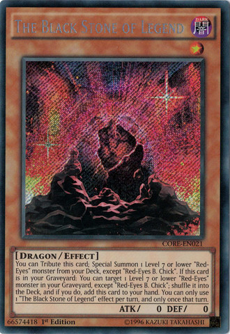 The Black Stone of Legend [CORE-EN021] Secret Rare | Game Master's Emporium (The New GME)