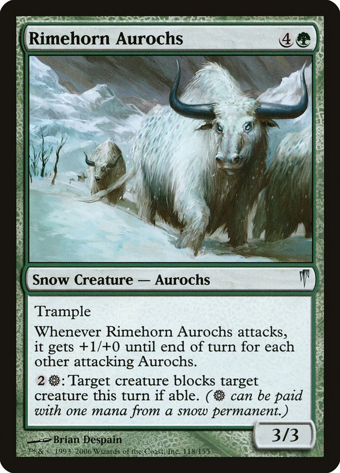 Rimehorn Aurochs [Coldsnap] | Game Master's Emporium (The New GME)