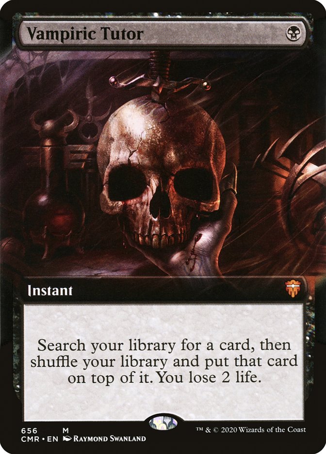 Vampiric Tutor (Extended Art) [Commander Legends] | Game Master's Emporium (The New GME)