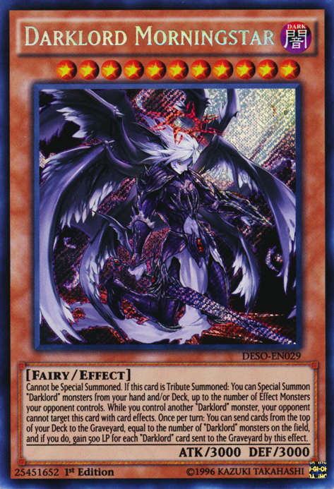 Darklord Morningstar [DESO-EN029] Secret Rare | Game Master's Emporium (The New GME)