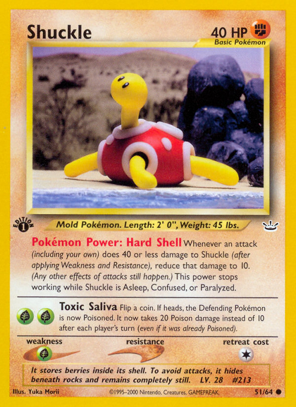 Shuckle (51/64) [Neo Revelation 1st Edition] | Game Master's Emporium (The New GME)