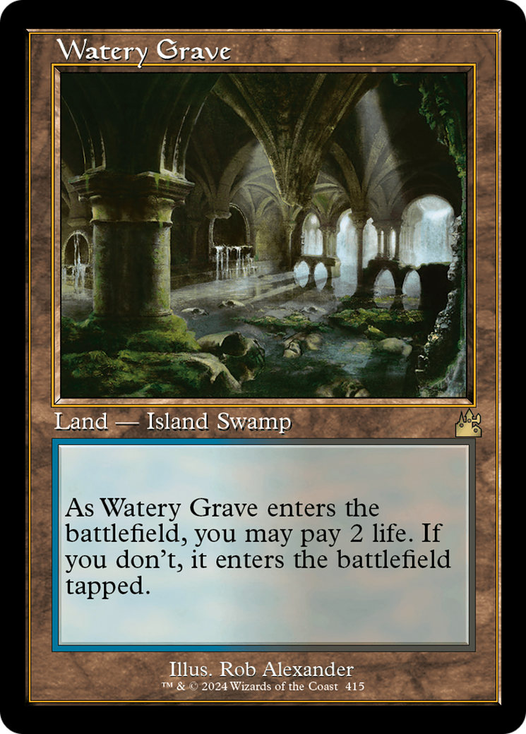 Watery Grave (Retro) [Ravnica Remastered] | Game Master's Emporium (The New GME)