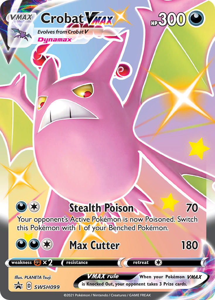 Crobat VMAX (SWSH099) (Jumbo Card) [Sword & Shield: Black Star Promos] | Game Master's Emporium (The New GME)
