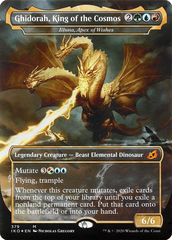 Illuna, Apex of Wishes - Ghidorah, King of the Cosmos (Godzilla Series) [Ikoria: Lair of Behemoths] | Game Master's Emporium (The New GME)