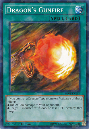 Dragon's Gunfire [BP03-EN141] Shatterfoil Rare | Game Master's Emporium (The New GME)