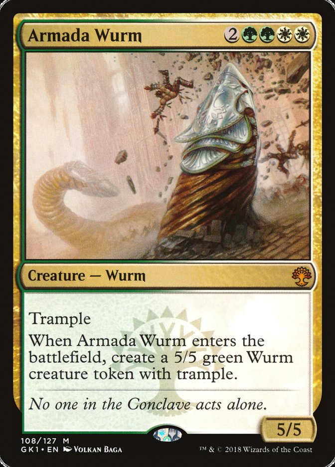 Armada Wurm [Guilds of Ravnica Guild Kit] | Game Master's Emporium (The New GME)