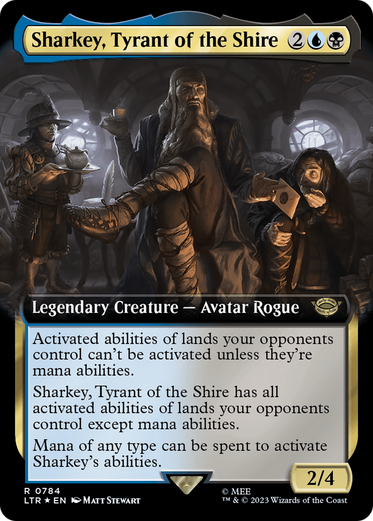 Sharkey, Tyrant of the Shire (Extended Art) (Surge Foil) [The Lord of the Rings: Tales of Middle-Earth] | Game Master's Emporium (The New GME)