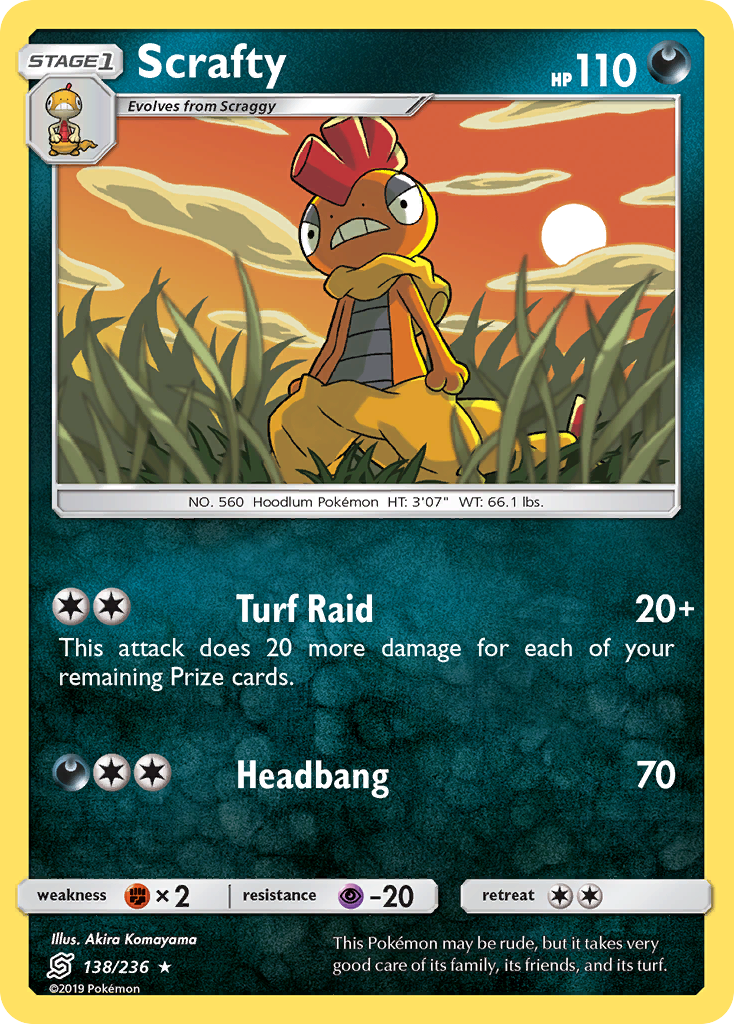 Scrafty (138/236) [Sun & Moon: Unified Minds] | Game Master's Emporium (The New GME)