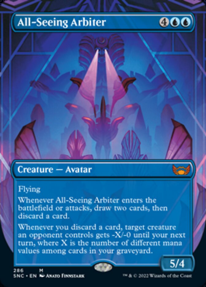 All-Seeing Arbiter (Borderless Alternate Art) [Streets of New Capenna] | Game Master's Emporium (The New GME)