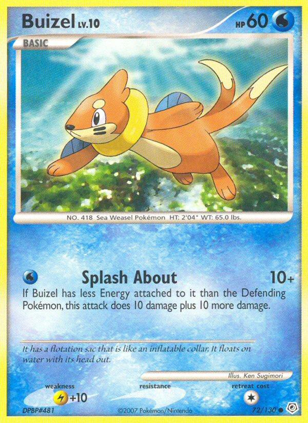 Buizel (72/130) [Diamond & Pearl: Base Set] | Game Master's Emporium (The New GME)