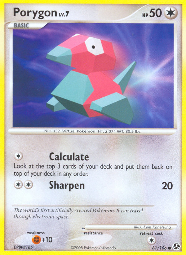 Porygon (81/106) [Diamond & Pearl: Great Encounters] | Game Master's Emporium (The New GME)