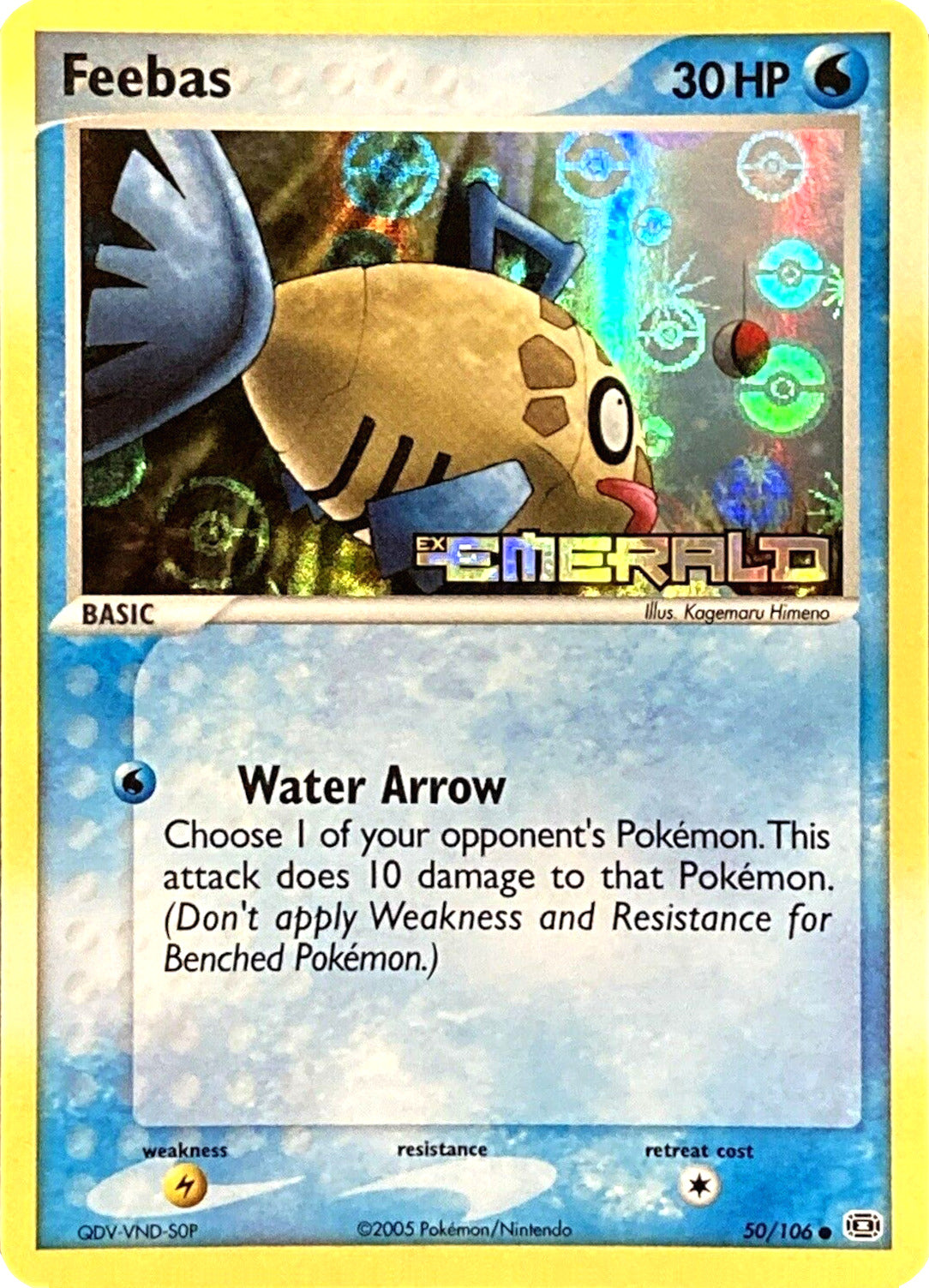 Feebas (50/106) (Stamped) [EX: Emerald] | Game Master's Emporium (The New GME)