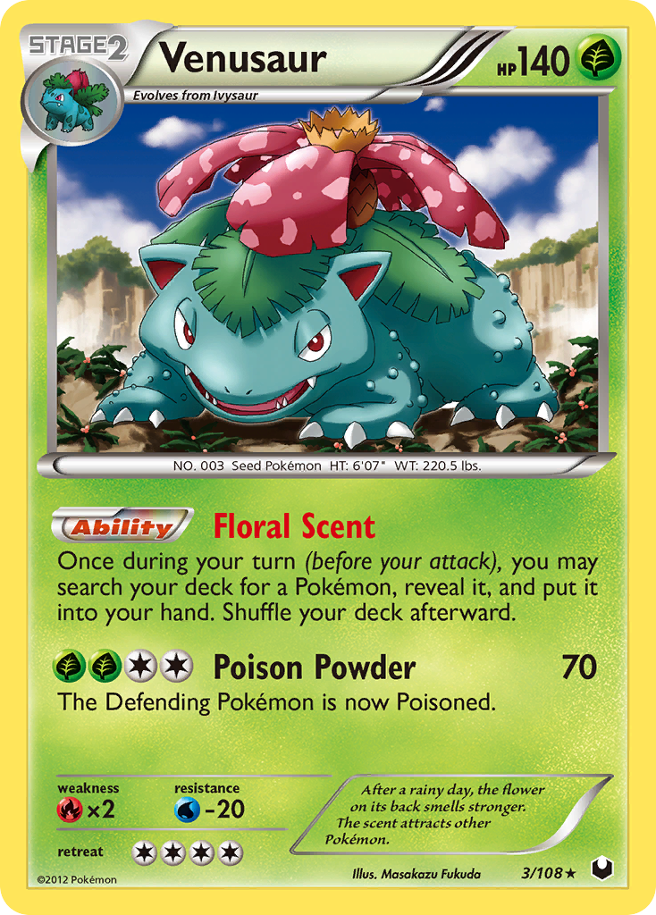 Venusaur (3/108) [Black & White: Dark Explorers] | Game Master's Emporium (The New GME)