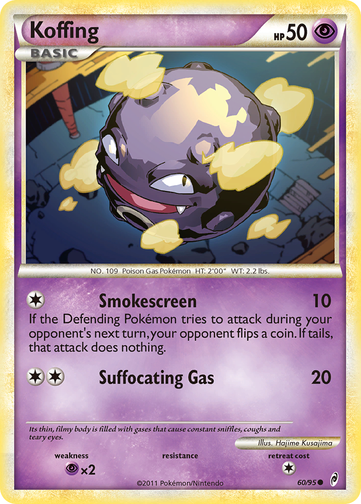 Koffing (60/95) [HeartGold & SoulSilver: Call of Legends] | Game Master's Emporium (The New GME)