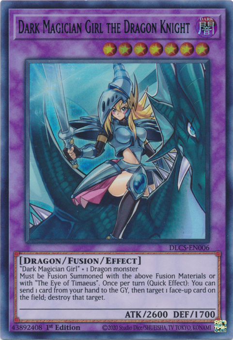 Dark Magician Girl the Dragon Knight (Blue) [DLCS-EN006] Ultra Rare | Game Master's Emporium (The New GME)