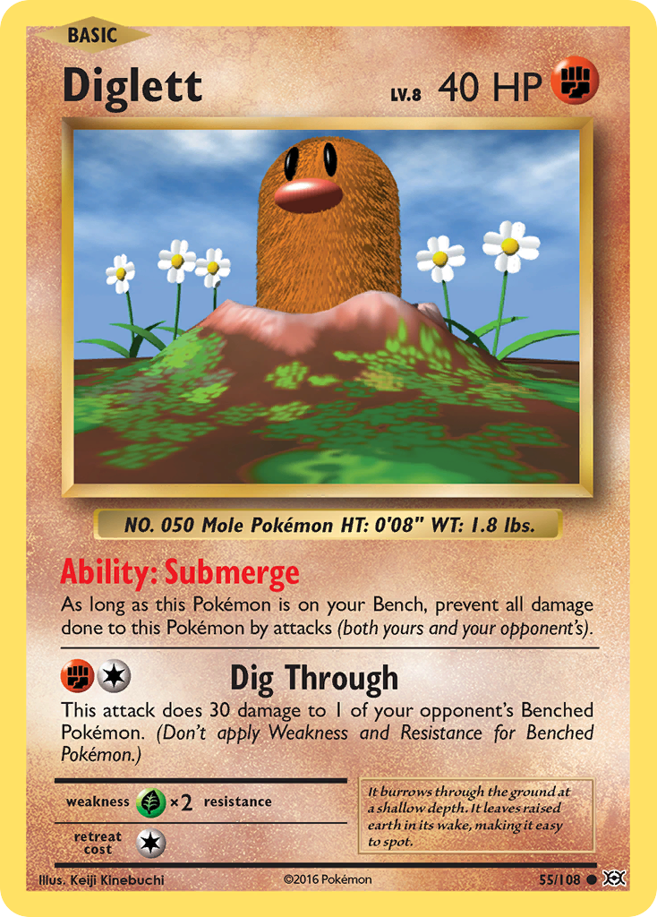 Diglett (55/108) [XY: Evolutions] | Game Master's Emporium (The New GME)