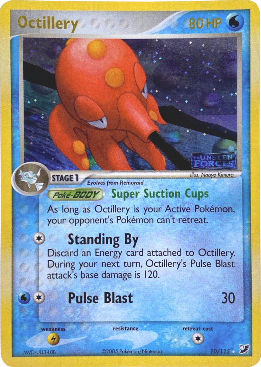 Octillery (10/115) (Stamped) [EX: Unseen Forces] | Game Master's Emporium (The New GME)