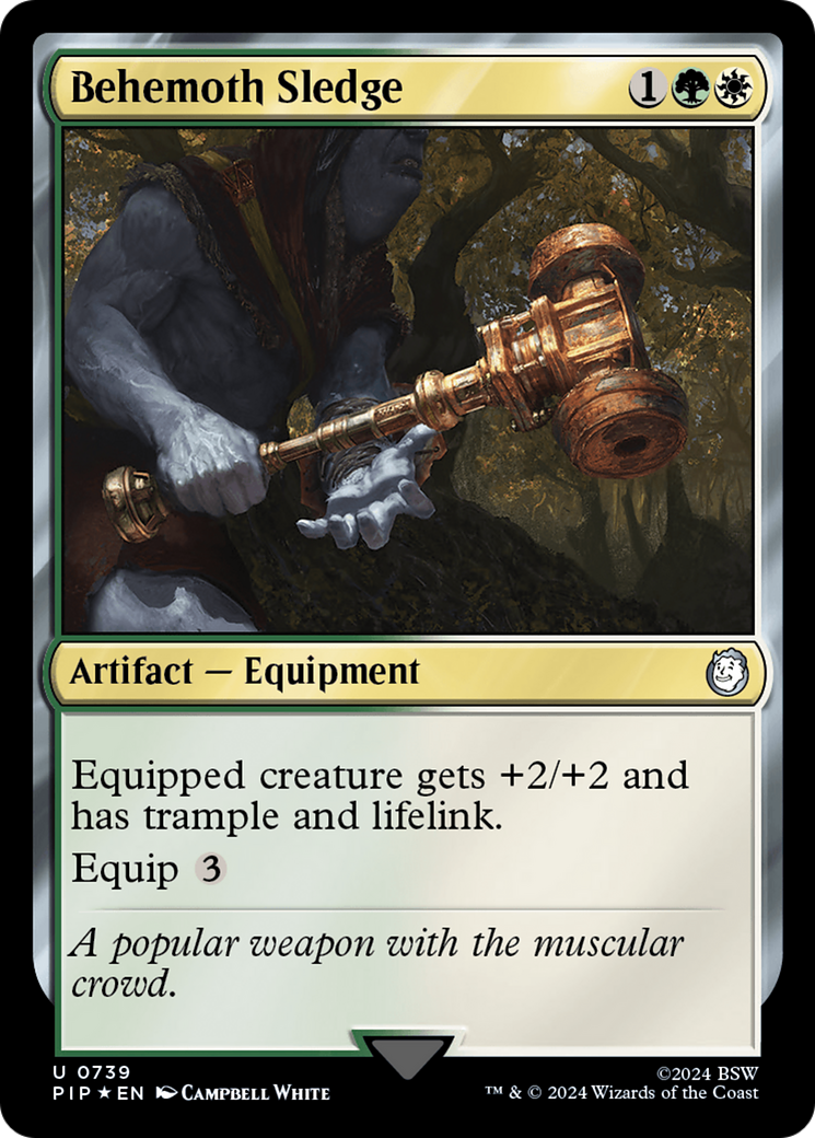 Behemoth Sledge (Surge Foil) [Fallout] | Game Master's Emporium (The New GME)