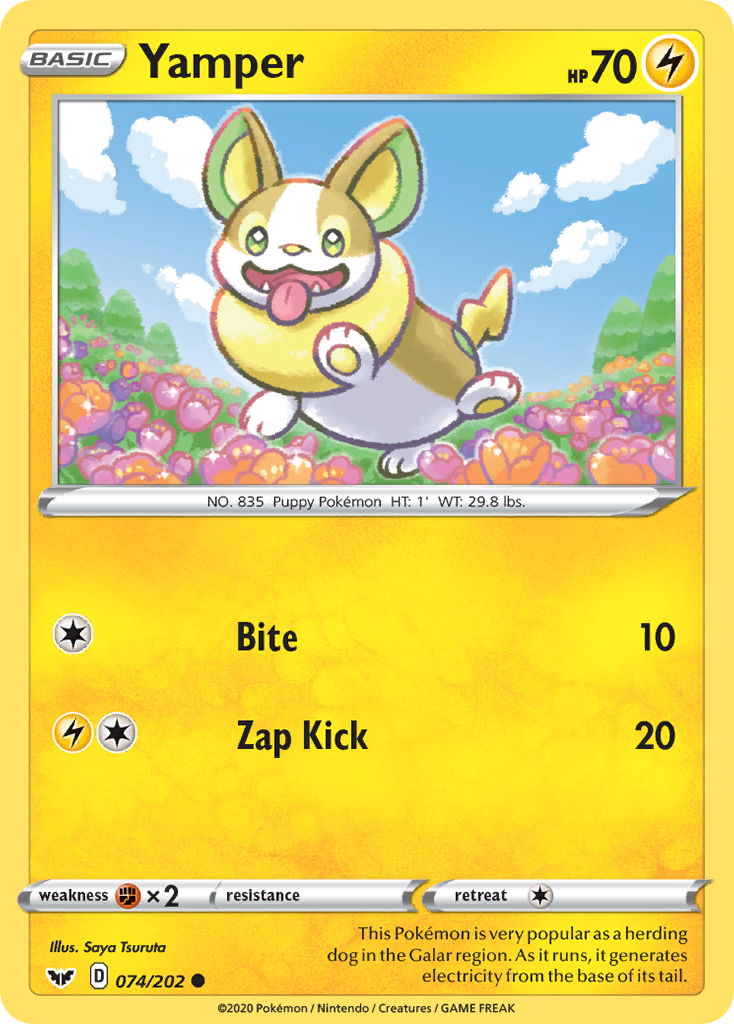Yamper (074/202) [Sword & Shield: Base Set] | Game Master's Emporium (The New GME)