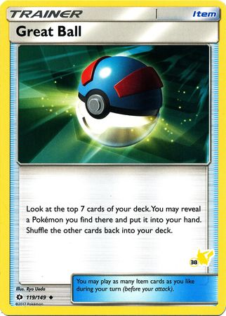 Great Ball (119/149) (Pikachu Stamp #38) [Battle Academy 2020] | Game Master's Emporium (The New GME)