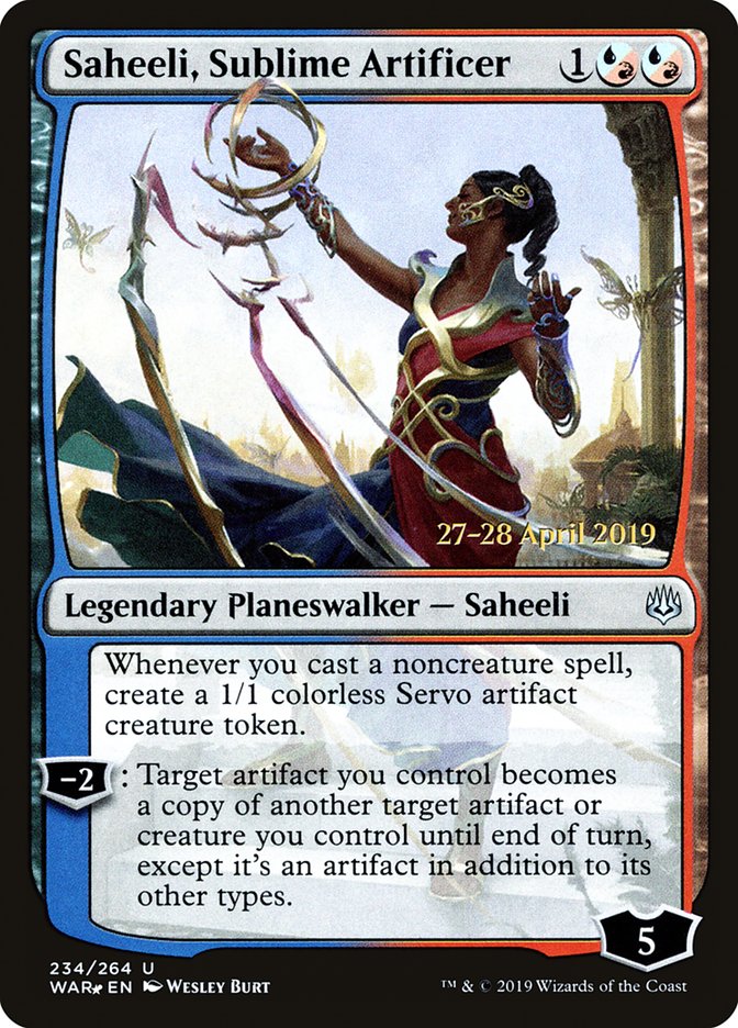 Saheeli, Sublime Artificer [War of the Spark Prerelease Promos] | Game Master's Emporium (The New GME)