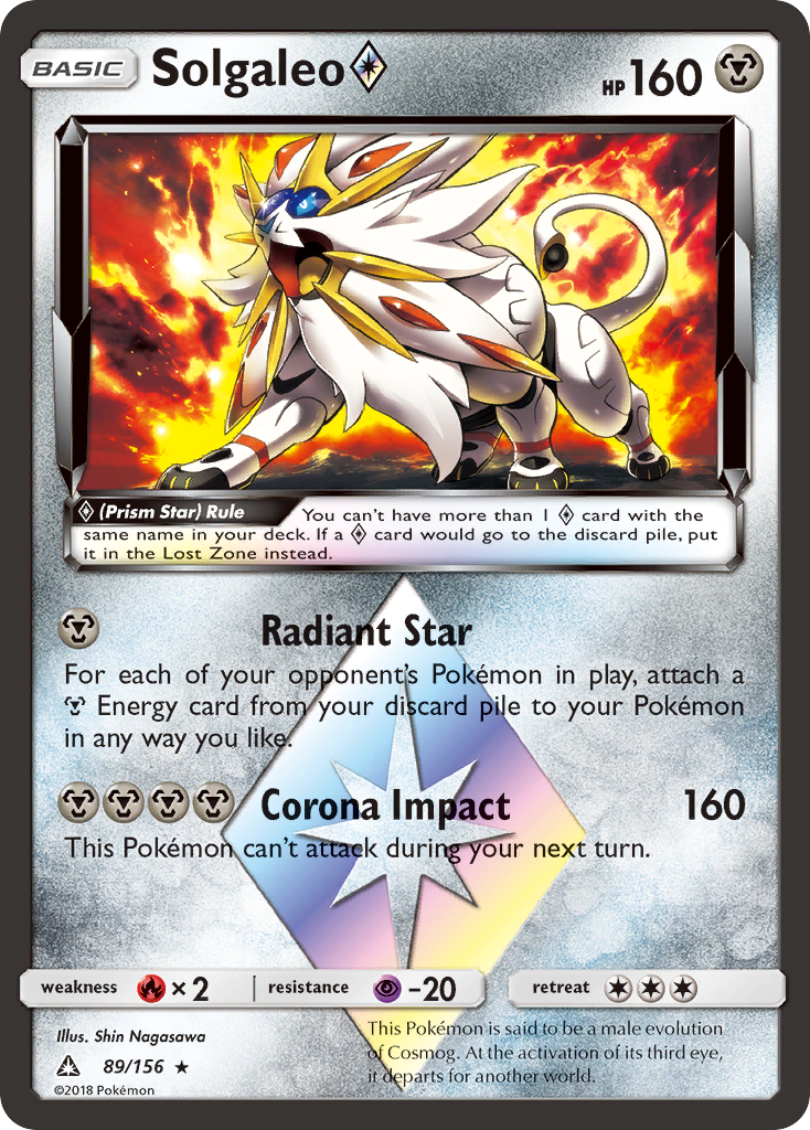 Solgaleo (89/156) (Prism Star) [Sun & Moon: Ultra Prism] | Game Master's Emporium (The New GME)