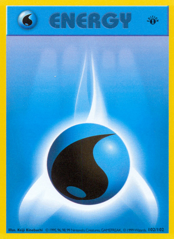 Water Energy (102/102) (Shadowless) [Base Set 1st Edition] | Game Master's Emporium (The New GME)