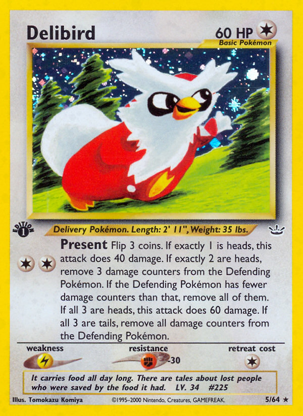 Delibird (5/64) [Neo Revelation 1st Edition] | Game Master's Emporium (The New GME)