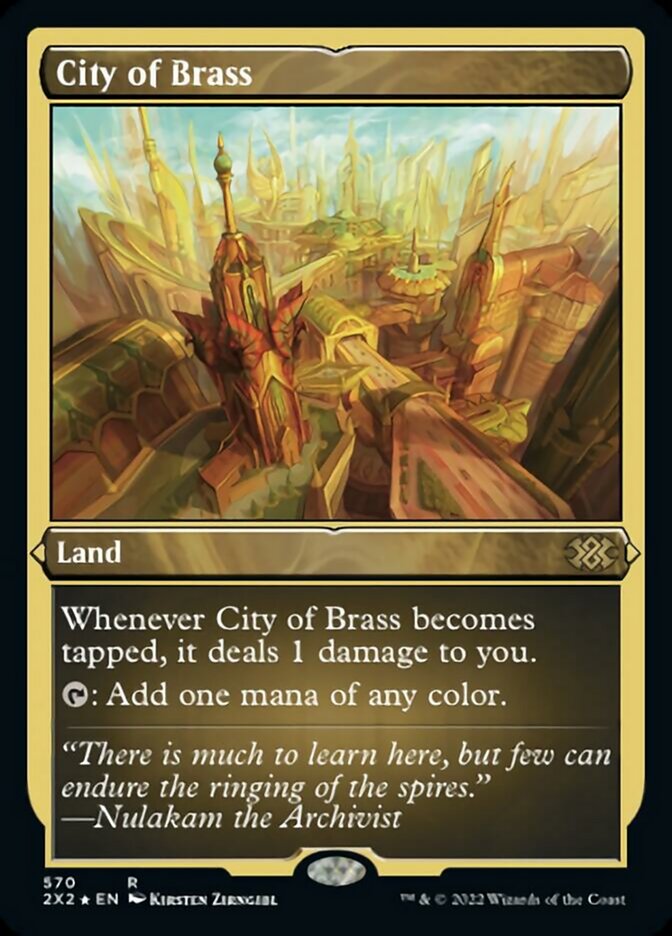 City of Brass (Foil Etched) [Double Masters 2022] | Game Master's Emporium (The New GME)
