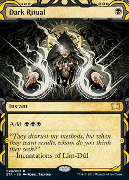 Dark Ritual (Foil Etched) [Strixhaven: School of Mages Mystical Archive] | Game Master's Emporium (The New GME)