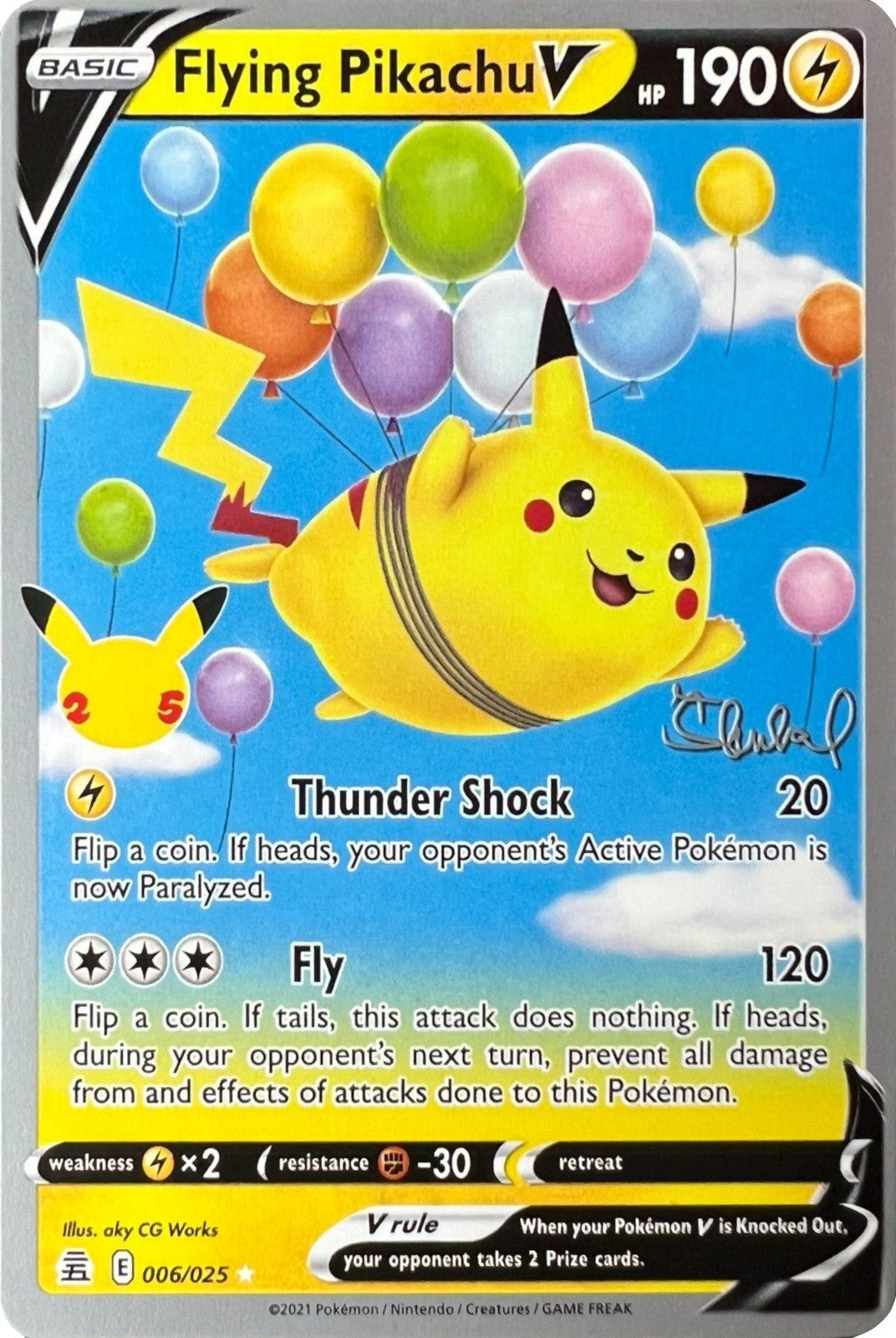 Flying Pikachu V (006/025) (ADP - Ondrej Skubal) [World Championships 2022] | Game Master's Emporium (The New GME)