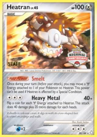 Heatran (30/146) (Regional Championships Staff) [Diamond & Pearl: Legends Awakened] | Game Master's Emporium (The New GME)