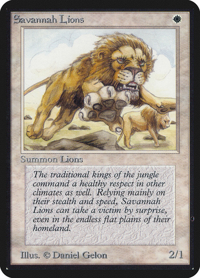 Savannah Lions [Alpha Edition] | Game Master's Emporium (The New GME)