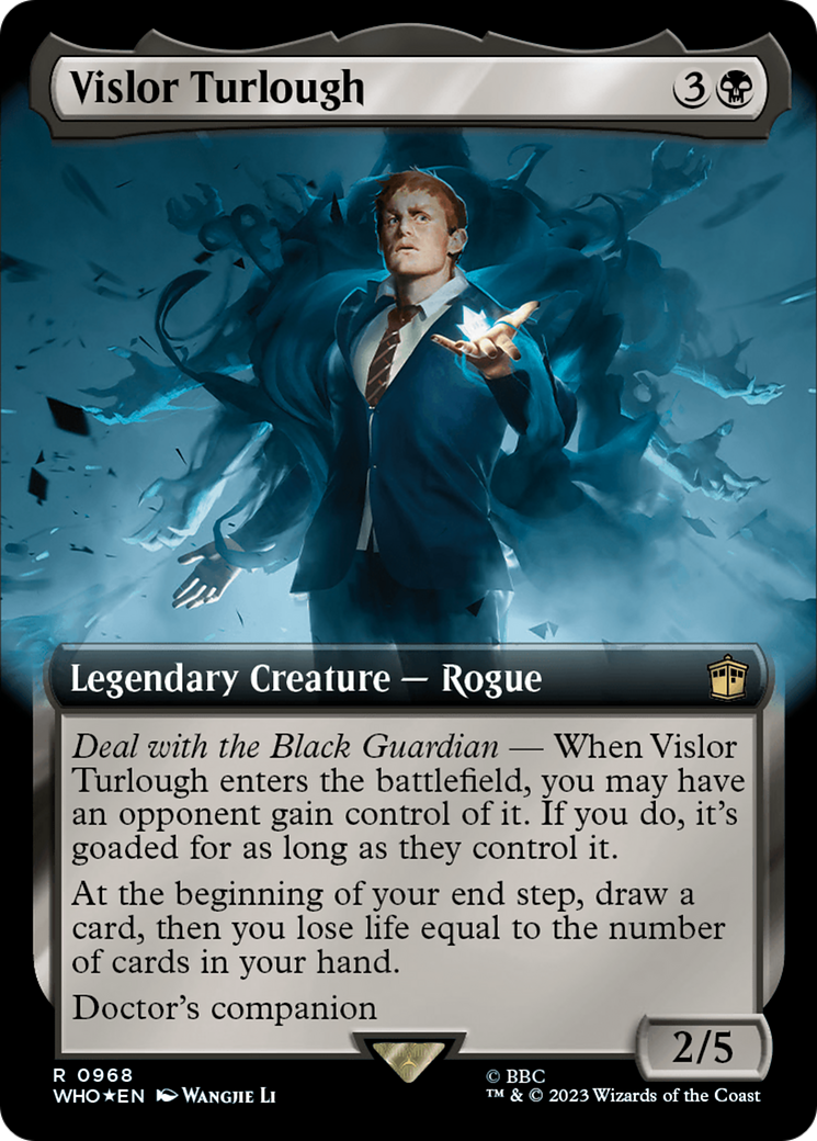 Vislor Turlough (Extended Art) (Surge Foil) [Doctor Who] | Game Master's Emporium (The New GME)