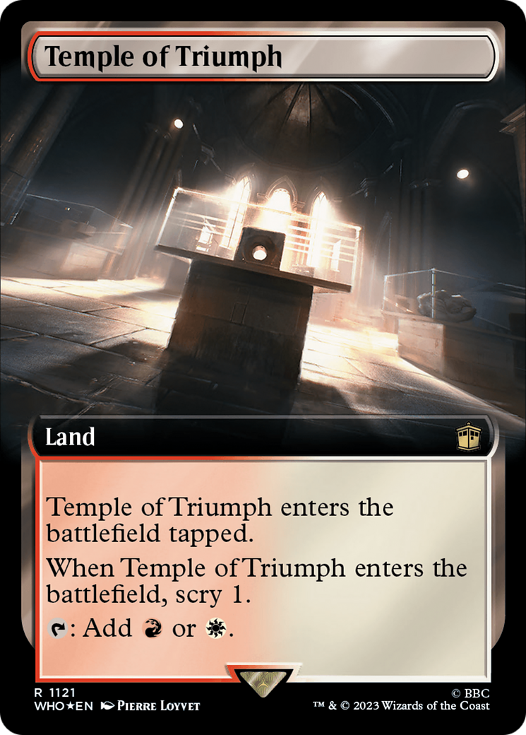 Temple of Triumph (Extended Art) (Surge Foil) [Doctor Who] | Game Master's Emporium (The New GME)