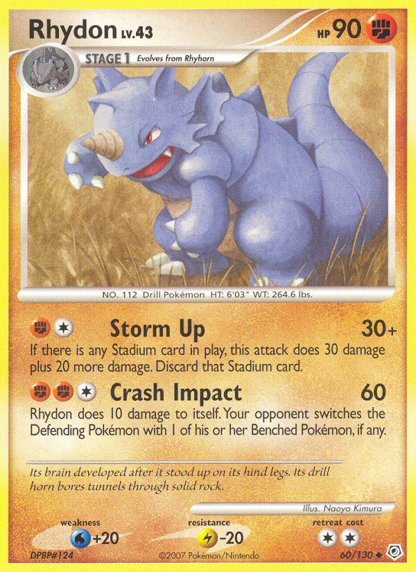 Rhydon (60/130) [Diamond & Pearl: Base Set] | Game Master's Emporium (The New GME)