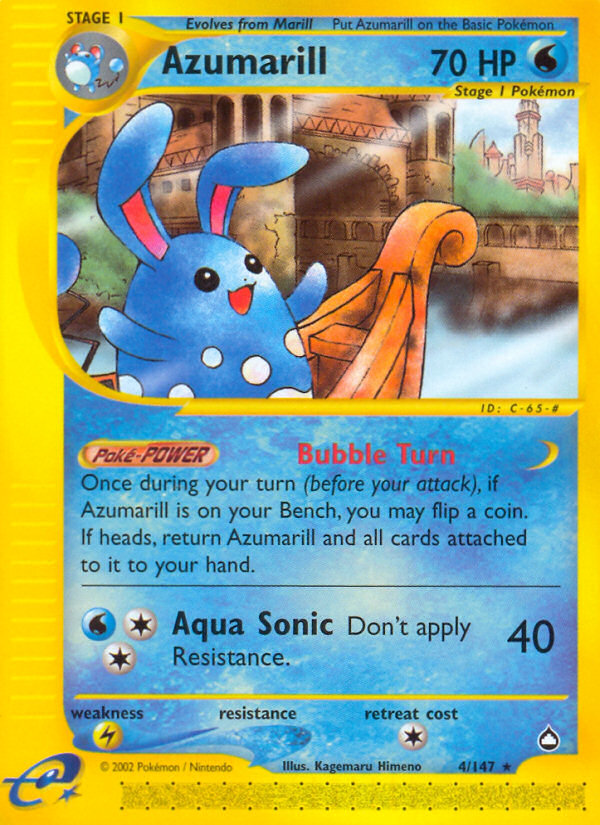 Azumarill (4/147) [Aquapolis] | Game Master's Emporium (The New GME)