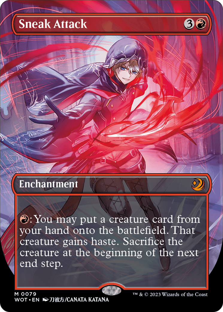 Sneak Attack (Anime Borderless) [Wilds of Eldraine: Enchanting Tales] | Game Master's Emporium (The New GME)