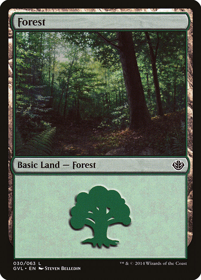 Forest (30) (Garruk vs. Liliana) [Duel Decks Anthology] | Game Master's Emporium (The New GME)