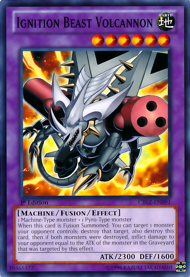 Ignition Beast Volcannon [CBLZ-EN091] Common | Game Master's Emporium (The New GME)