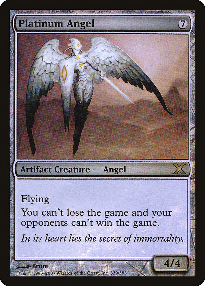 Platinum Angel (Premium Foil) [Tenth Edition] | Game Master's Emporium (The New GME)