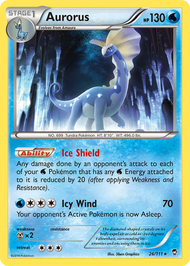 Aurorus (26/111) [XY: Furious Fists] | Game Master's Emporium (The New GME)