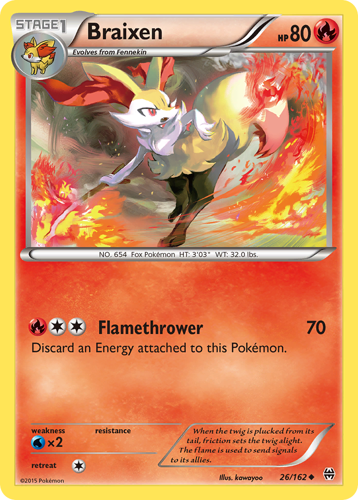 Braixen (26/162) [XY: BREAKthrough] | Game Master's Emporium (The New GME)