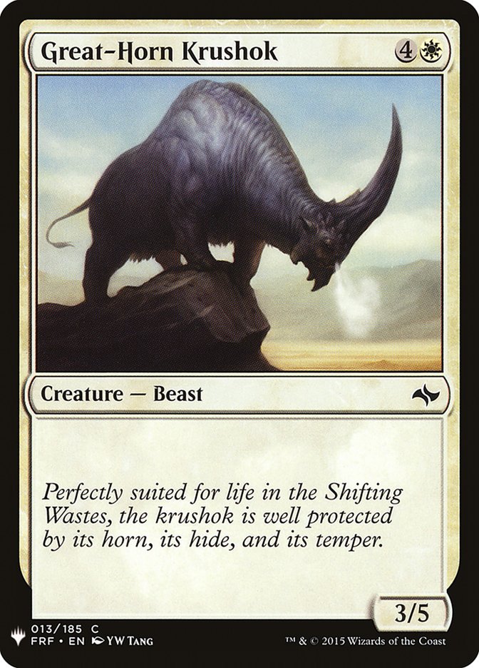 Great-Horn Krushok [Mystery Booster] | Game Master's Emporium (The New GME)