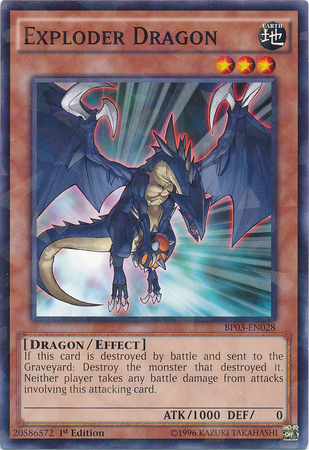 Exploder Dragon [BP03-EN028] Shatterfoil Rare | Game Master's Emporium (The New GME)